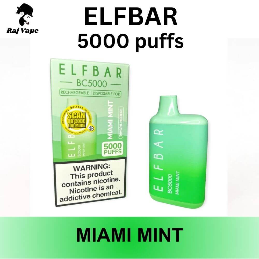 ELFBAR Miami Mint 5000 Puffs in Dubai, UAE