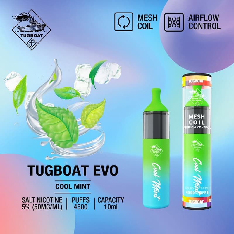 Tugboat Evo Cool Mint 4500 Puffs