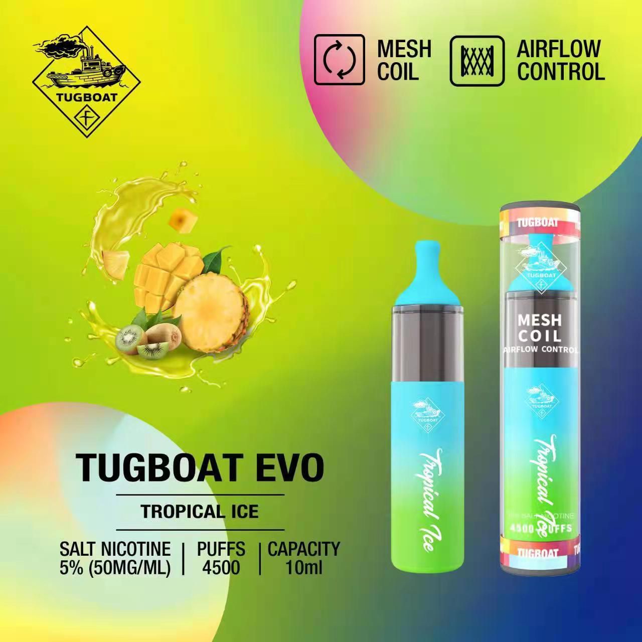 Tugboat Evo Tropical ICE 4500 Puffs