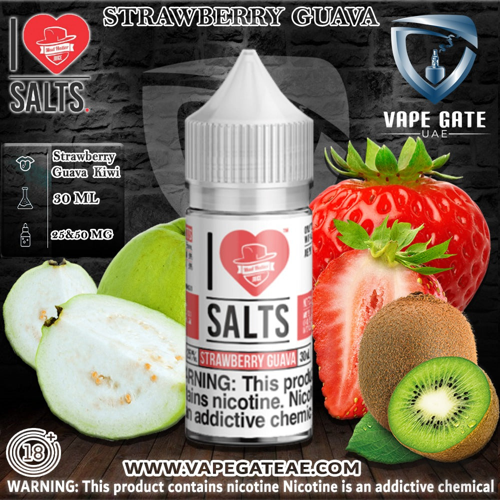 Island Squeeze (Strawberry Guava) - I Love Salts / Mad Hatter Juice   rajvapeuae