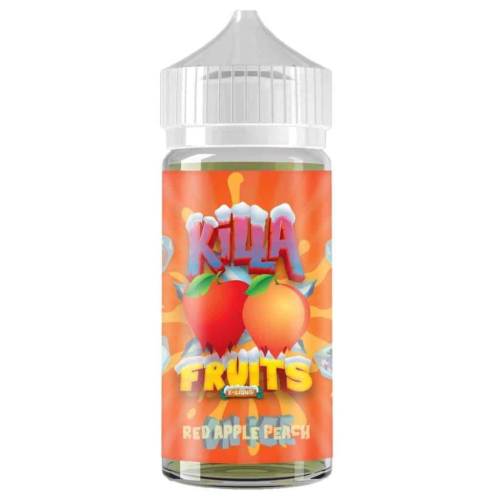 Red Apple Peach Ice 100ml E Liquid by Killa Fruits