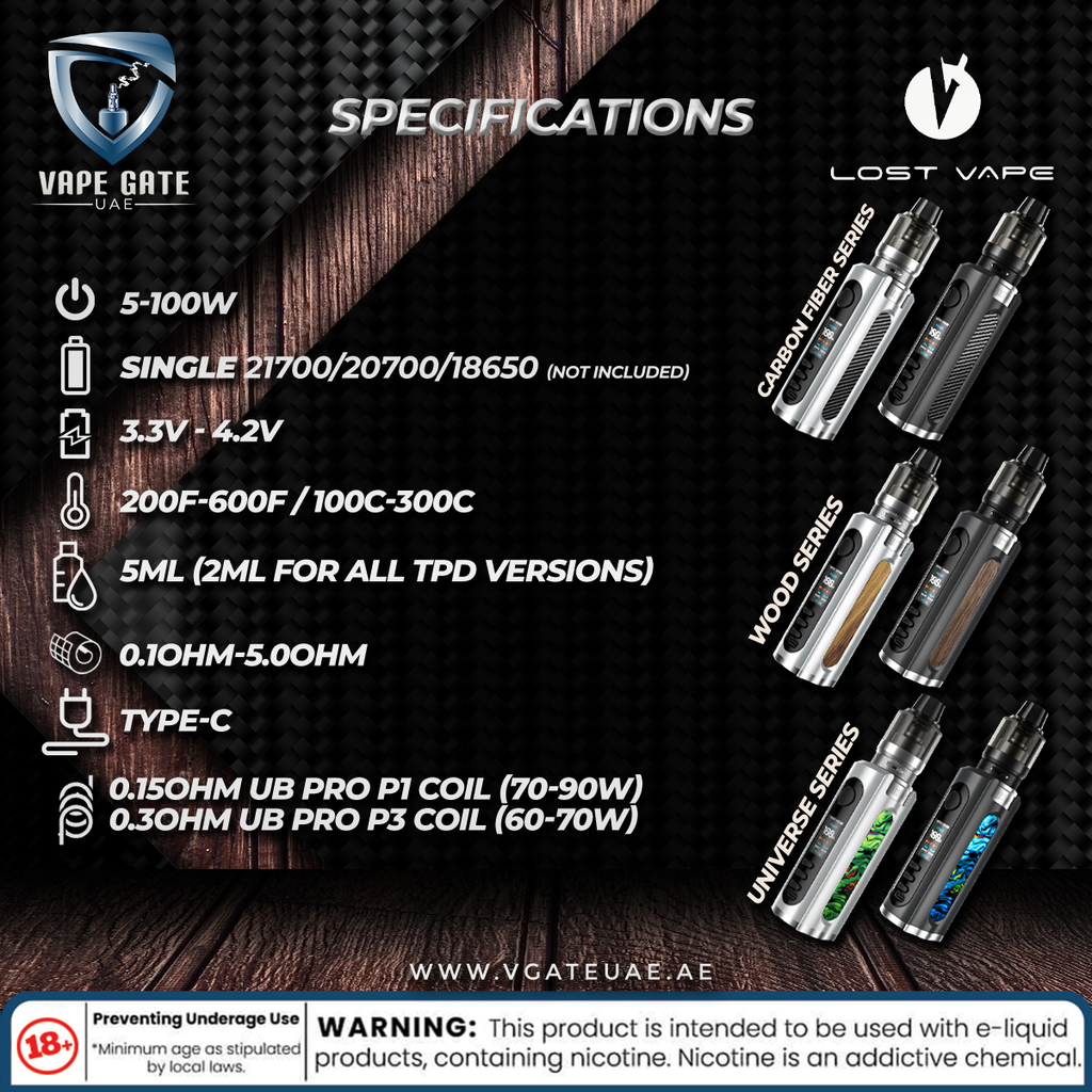 Grus 100W Kit- by Lost Vape