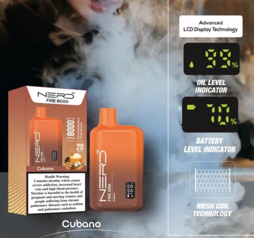 Nerd Fire 8000 Puffs - Disposable