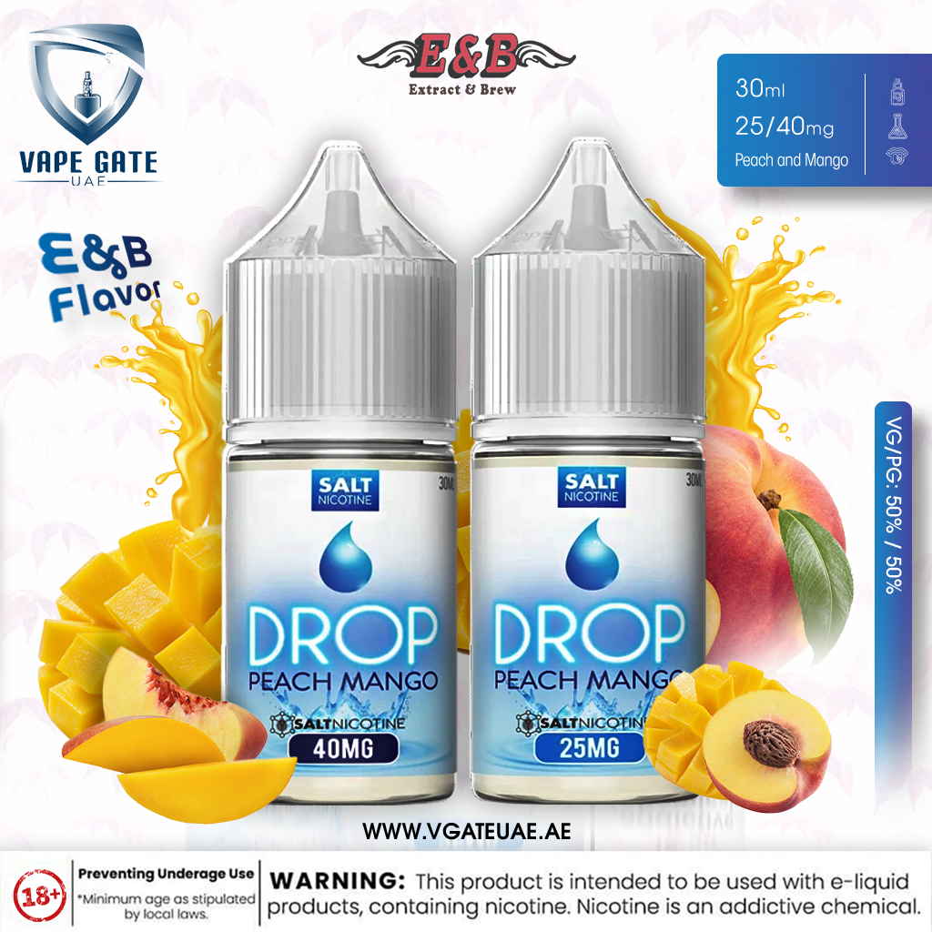 Peach Mango - Drop 30mL SaltNic by E&B Flavor