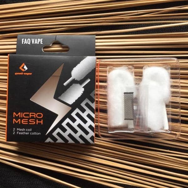 GEEKVAPE ZEUS X MICRO MESH RTA COTTON AND MESH COIL SET
