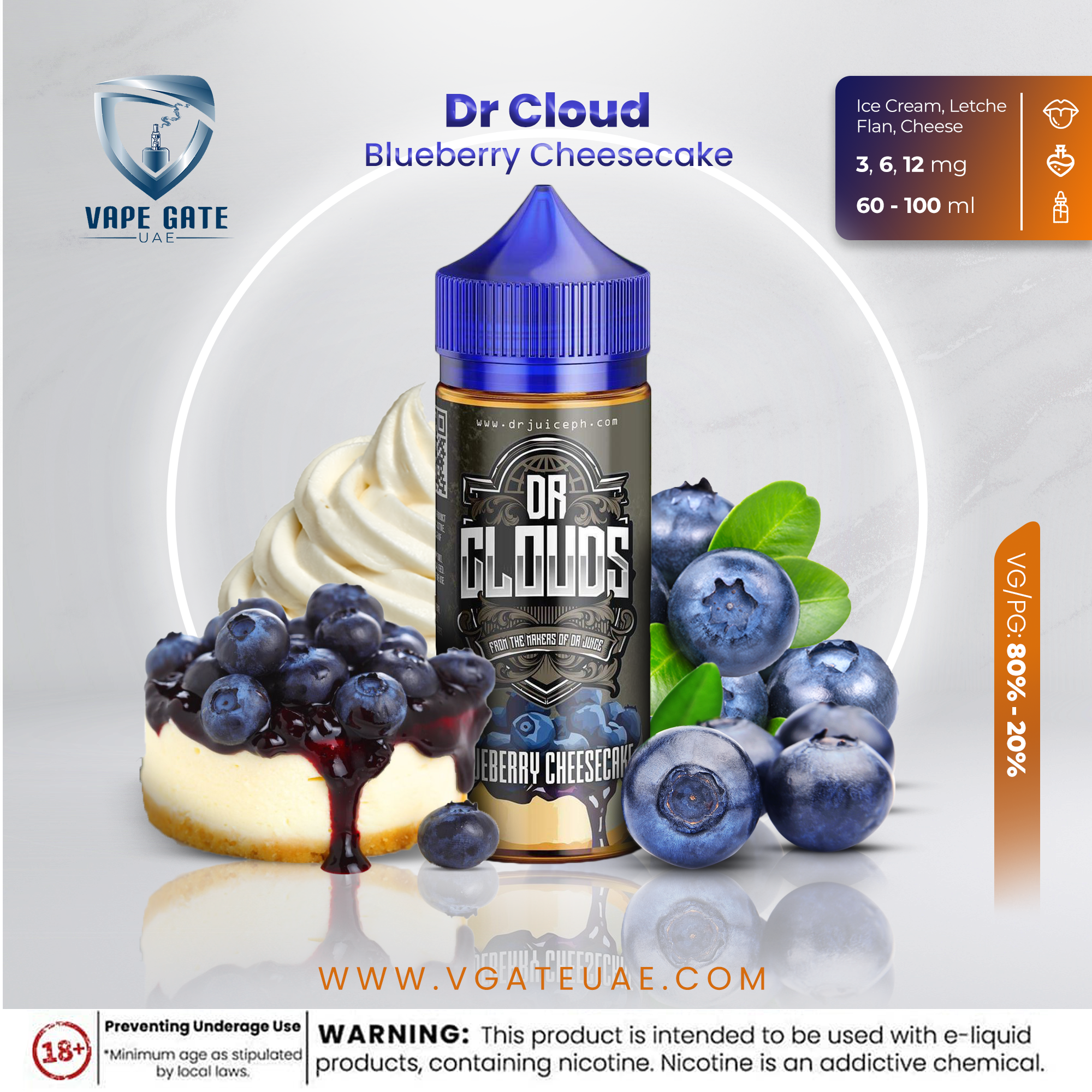 Blueberry Cheesecake - Dr Cloud