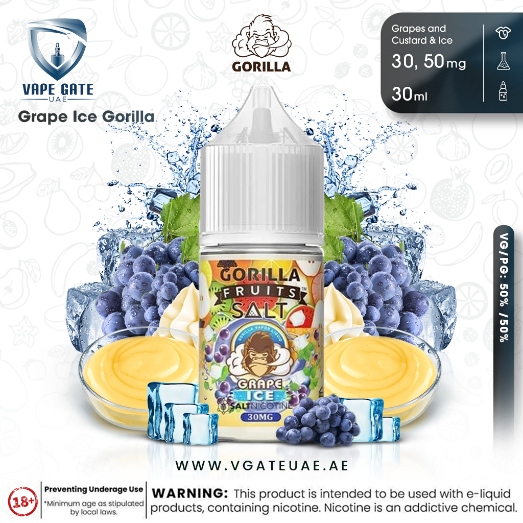 Grape Ice Gorilla Custard Fruits SaltNic by E&B Flavor