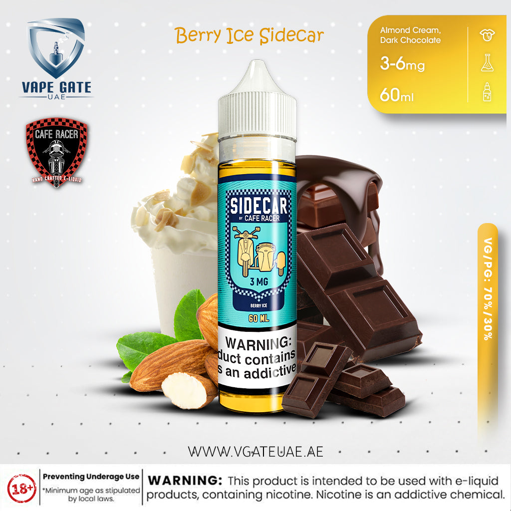 Berry Ice Sidecar 60ml By Cafe Racer E-Liquid