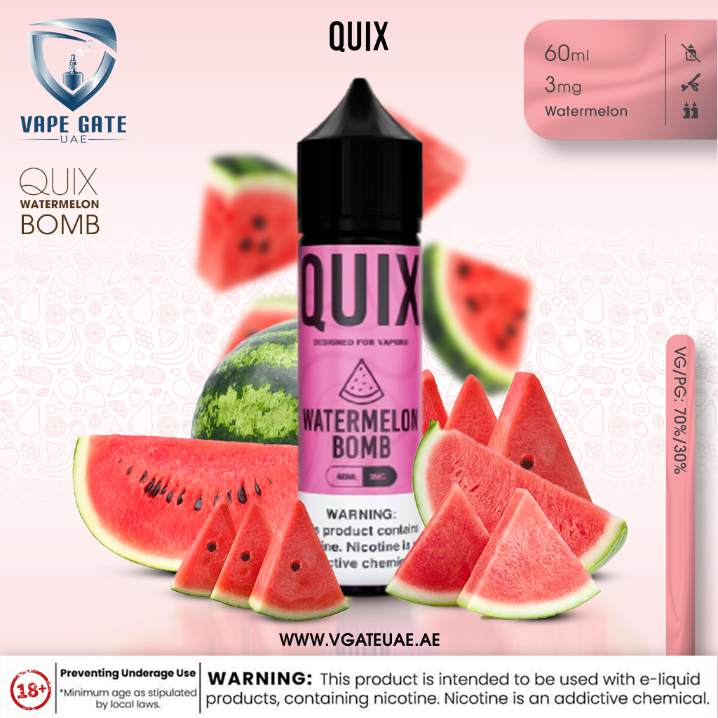 QUIX - WATERMELON BOMB 60ML ELIQUID