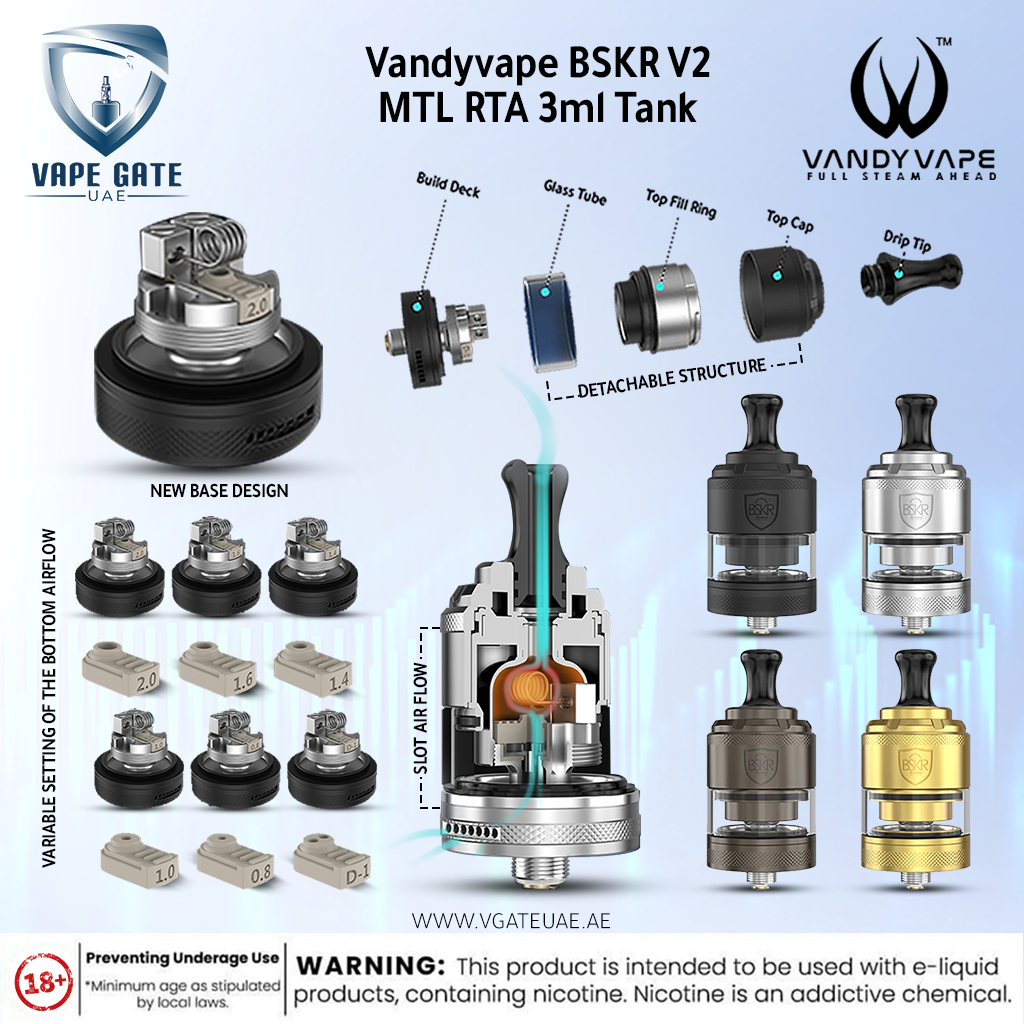 Vandy vape BSKR V2 MTL RTA 3ml Tank