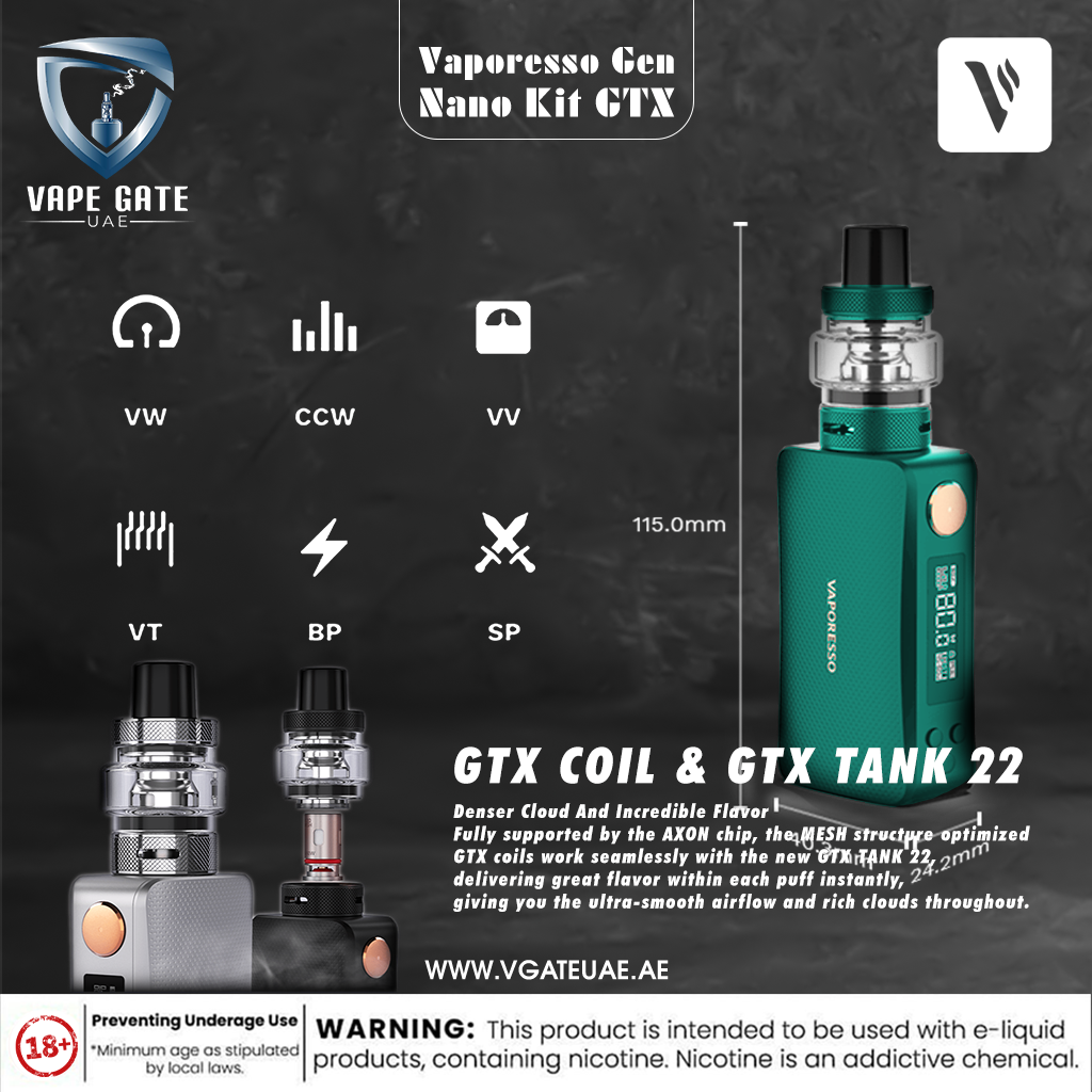 Vaporesso Gen Nano Kit GTX 22Tank 2000mAh