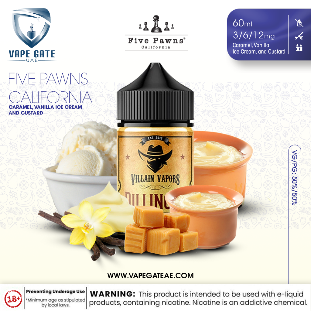 Villain Vapors Dillinger - 60ml E liquid by Five Pawns California