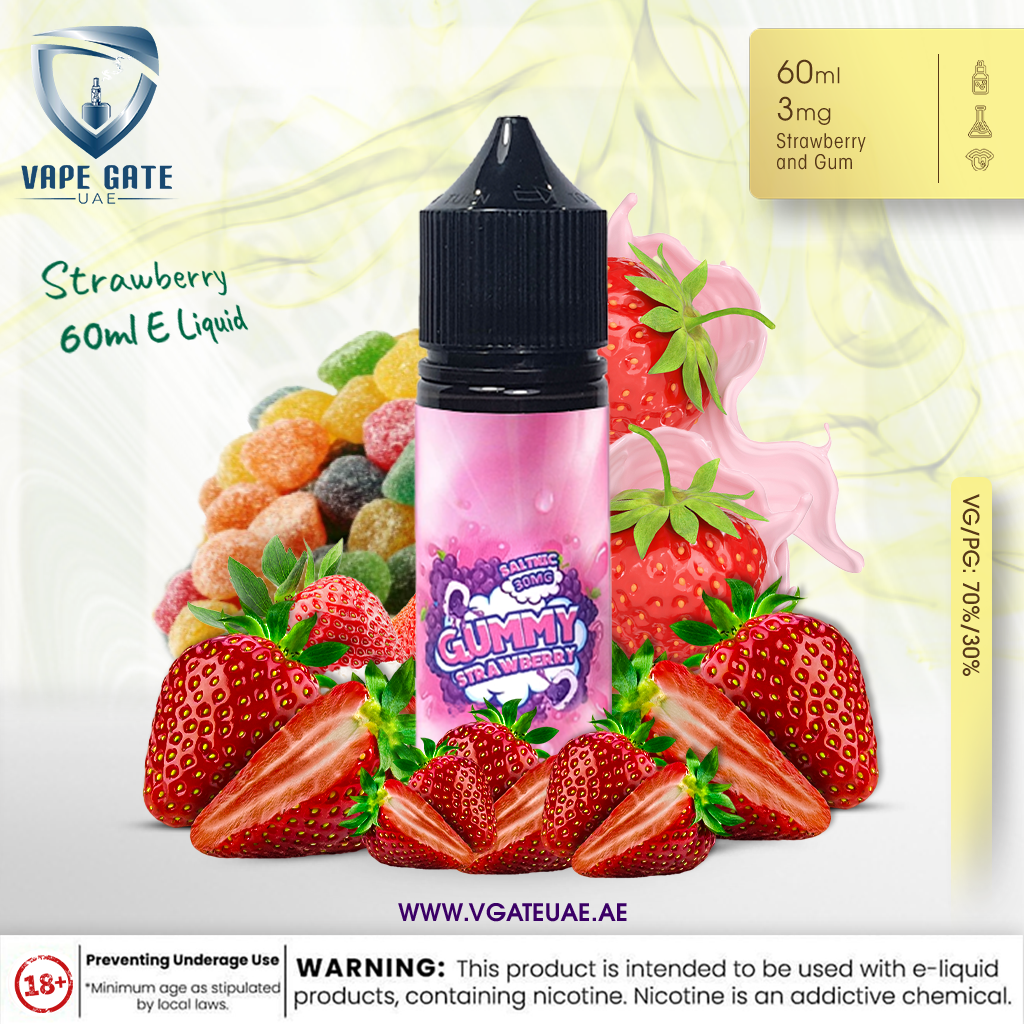 Strawberry 60ml E Liquid by Gummy Eliquid