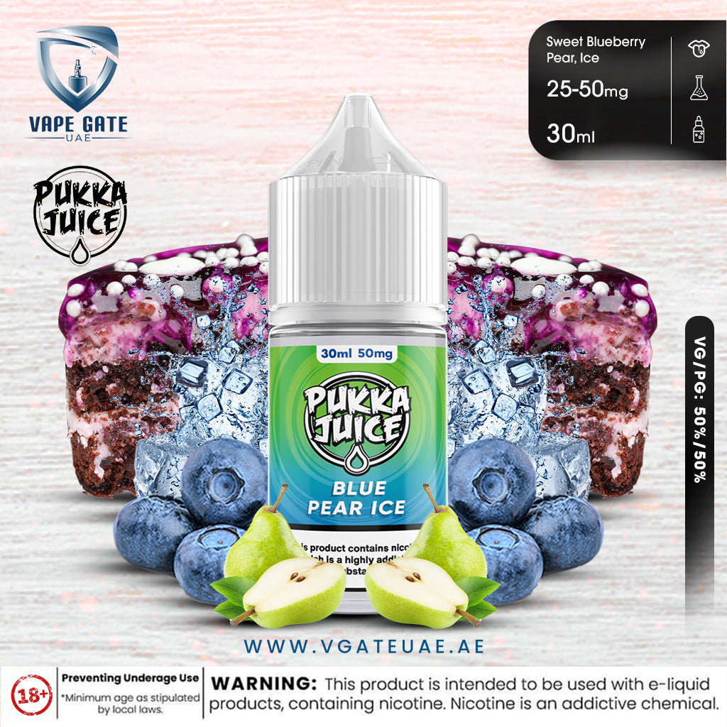 BLUE PEAR ICE - BY PUKKA JUICE  30ml SALTNIC