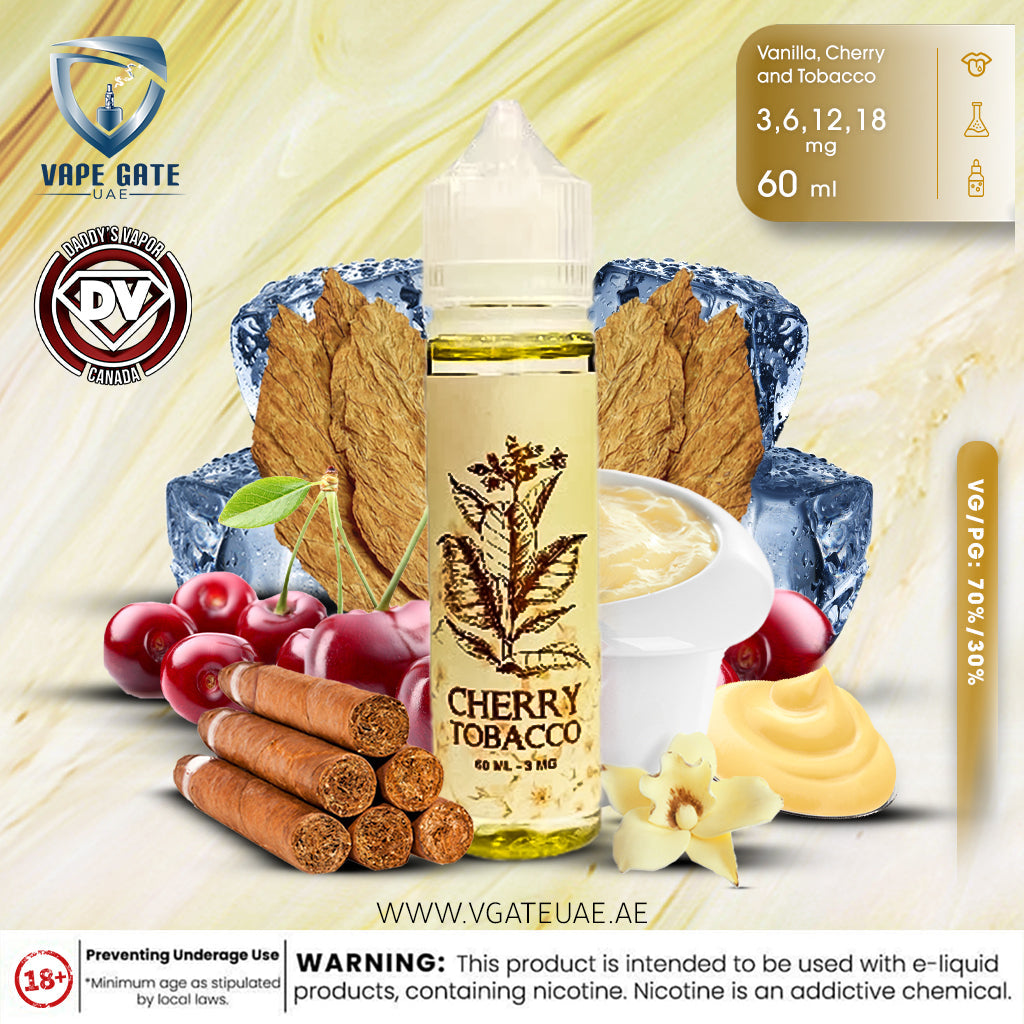 Cherry Tobacco 60ml E Liquid by Daddy's Vapor