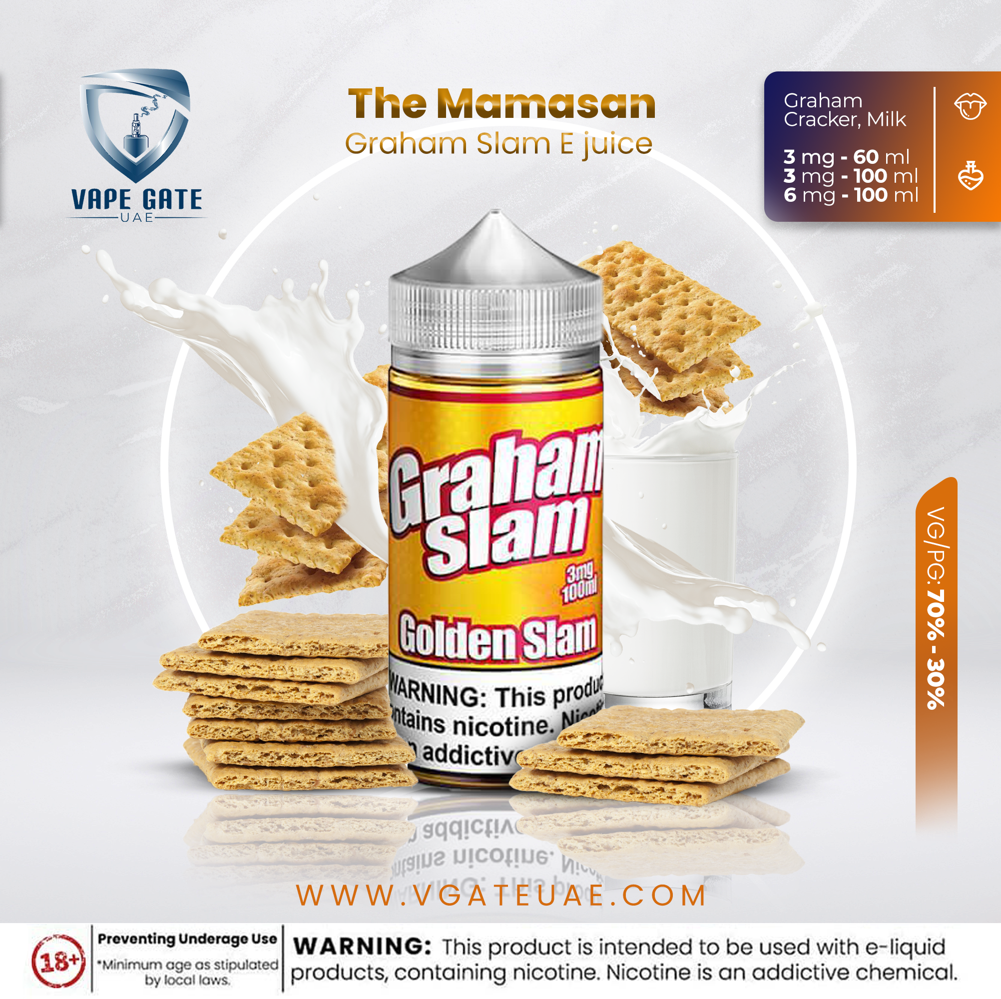 Graham Slam E juice 100 ml - by The Mamasan