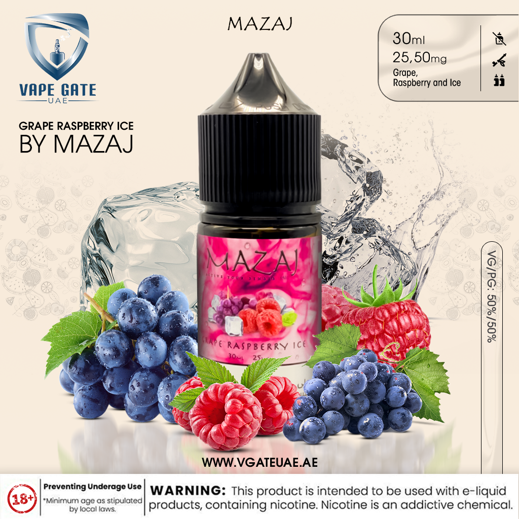Grape Raspberry Ice -  by Mazaj 30ml SaltNic