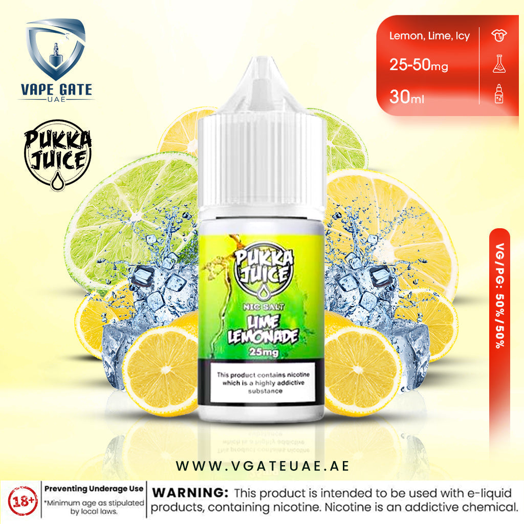 LIME LEMONADE - BY PUKKA JUICE  30ml SALTNIC