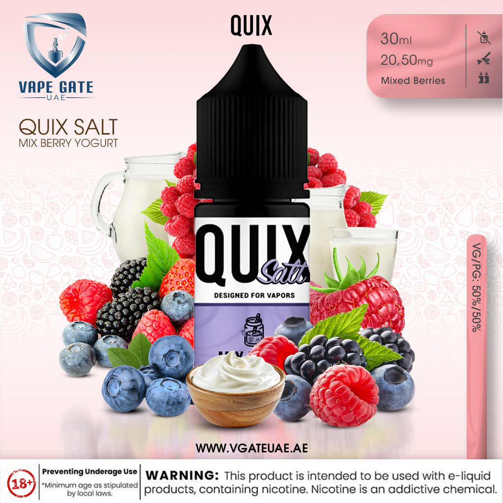 QUIX SALT - MIX BERRY YOGURT 30ML