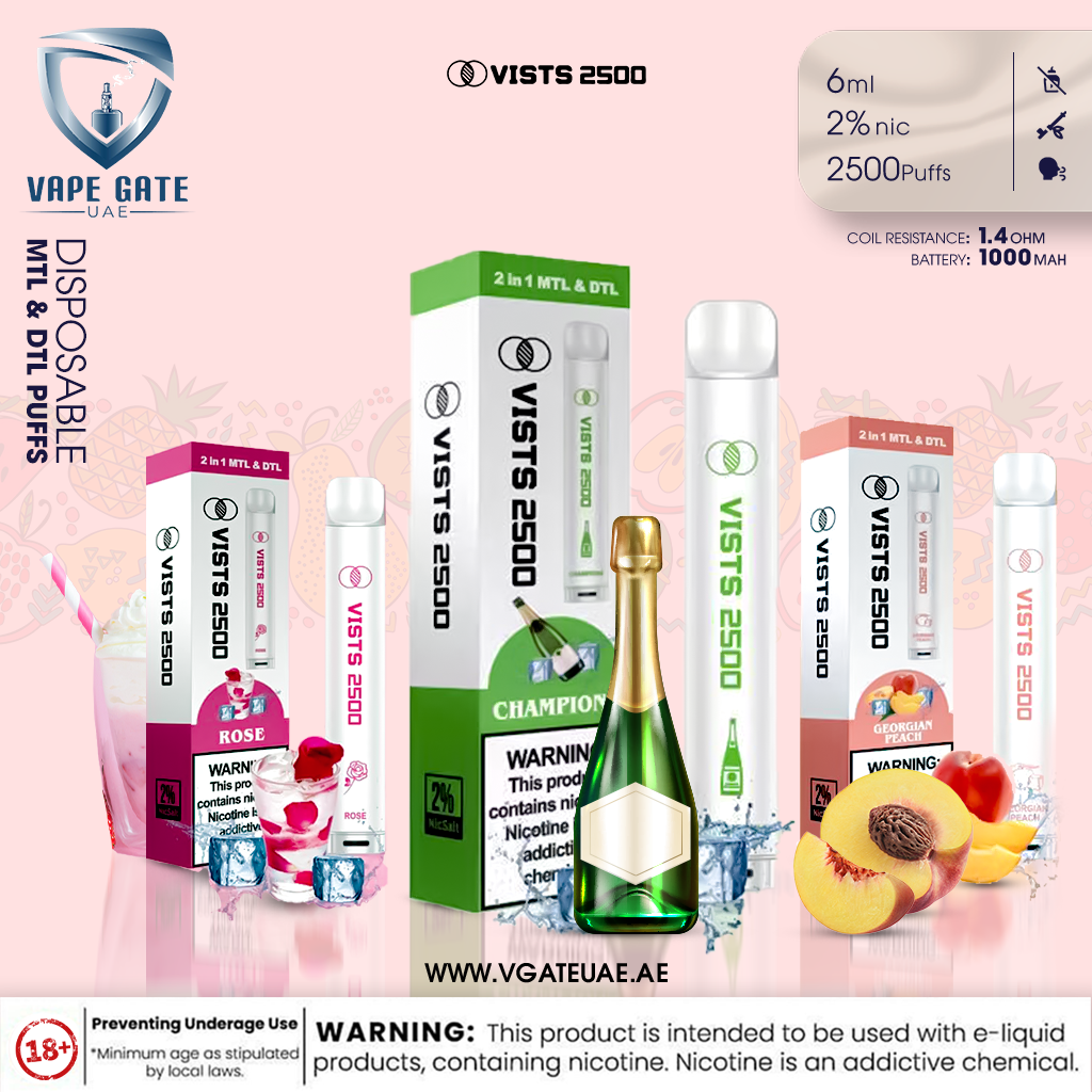Vists 2500 – Disposable (20MG - MTL & DTL Puffs)