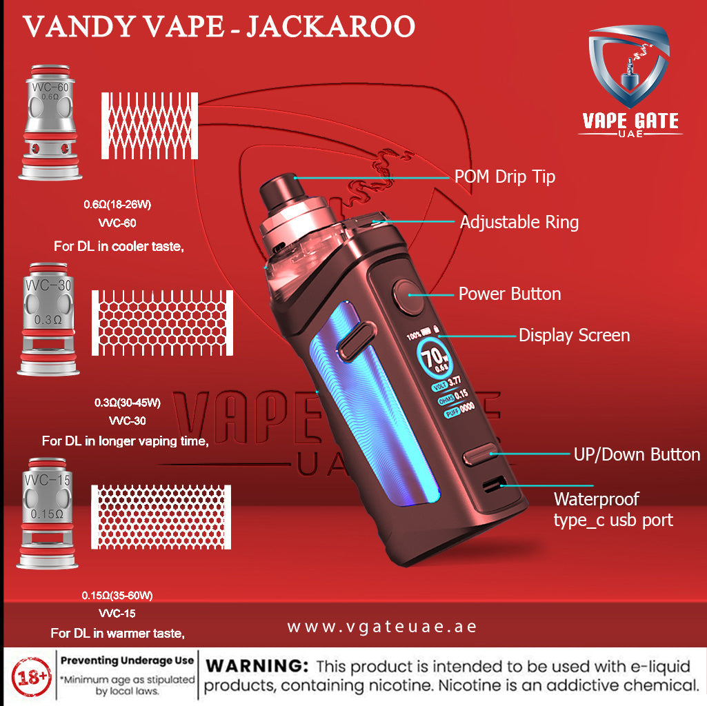 VANDY VAPE - JACKAROO 70W POD MOD KIT