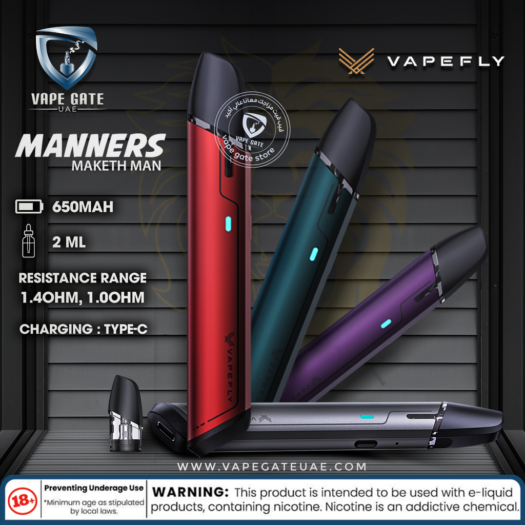 VAPEFLY MANNERS POD KIT 650MAH