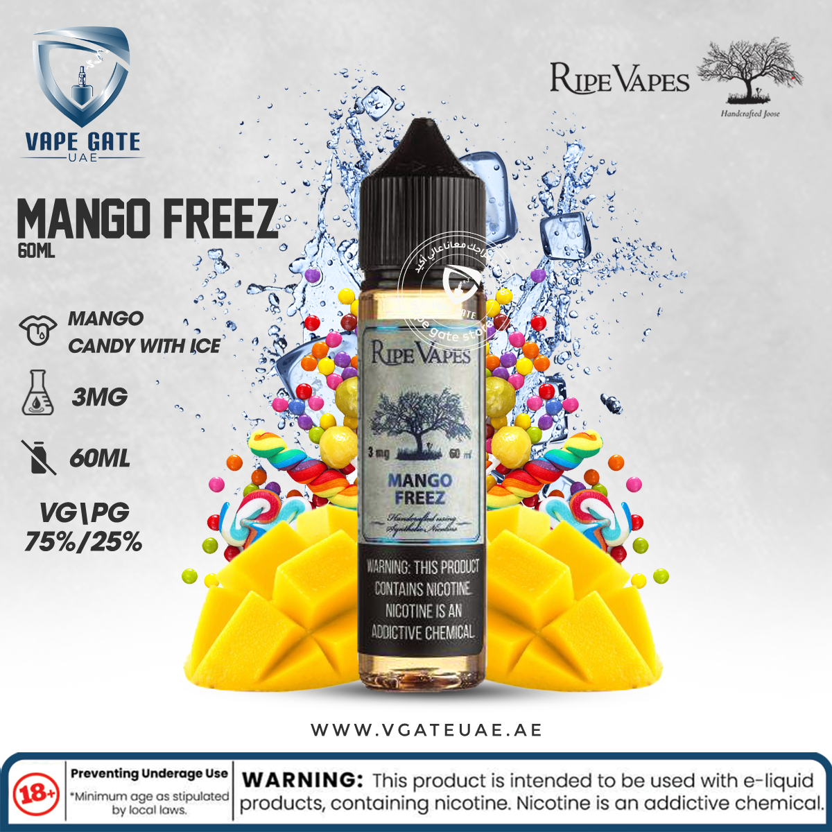 Mango Freez 60ml E liquid by Ripe Vape