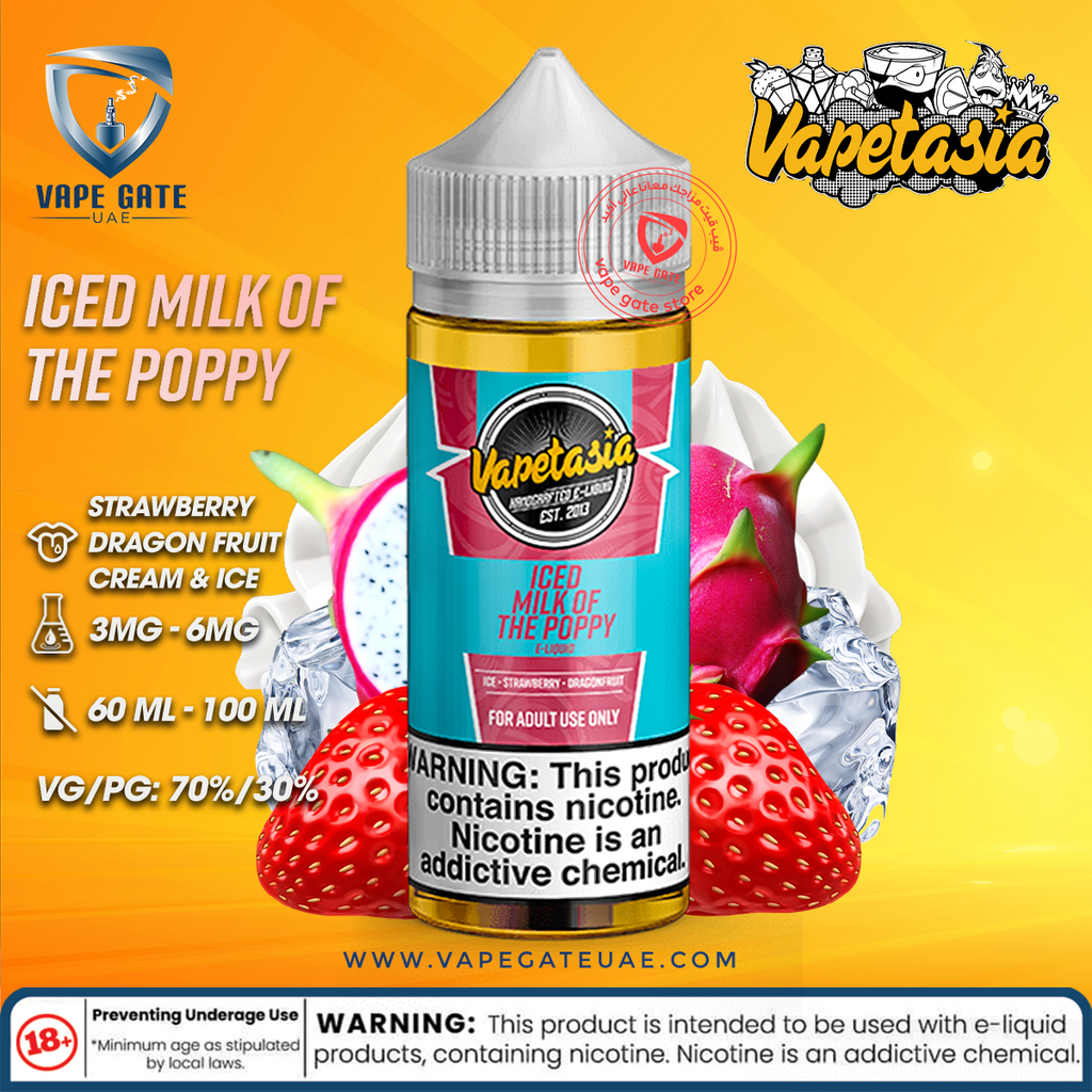 Iced Milk of the Poppy E liquid by Vapetasia