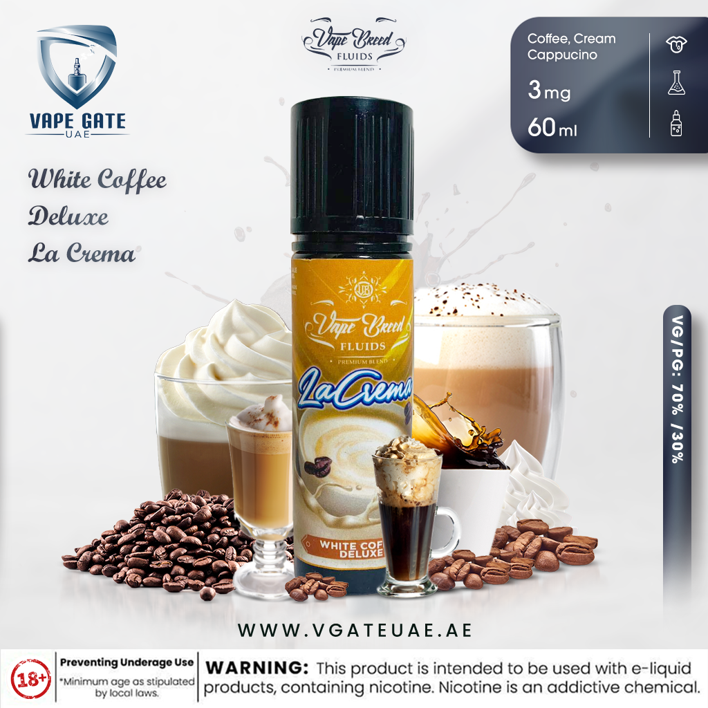 White Coffee Deluxe La Crema -  Vape Breed Fluids
