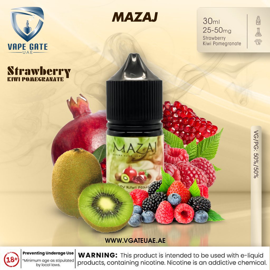 Strawberry Kiwi Pomegranate -  by Mazaj 30ml SaltNic