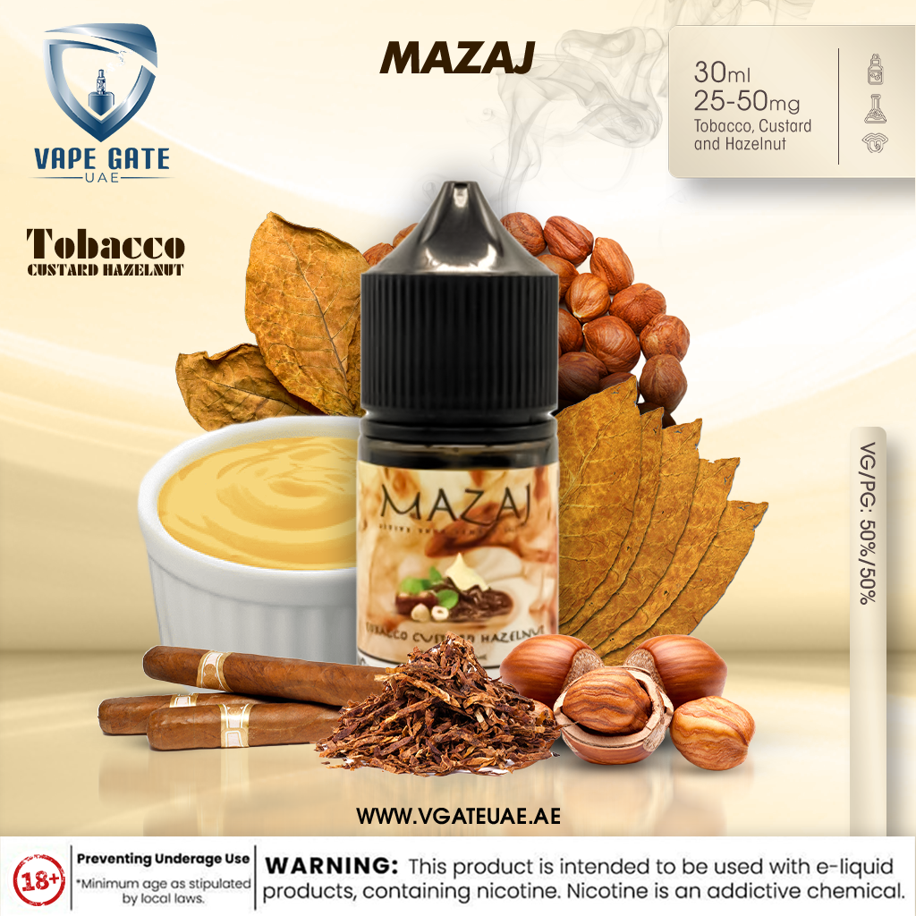 Tobacco Custard Hazelnut -  by Mazaj 30ml SaltNic