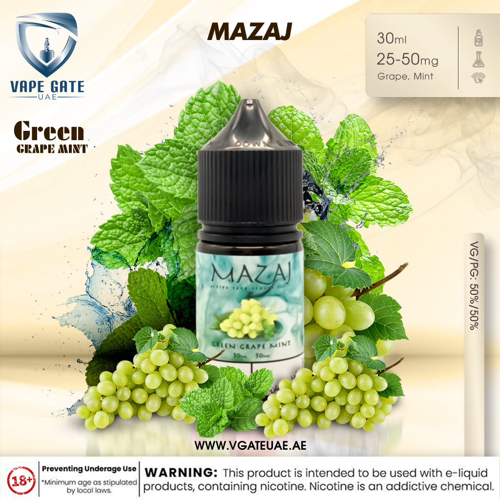 Green Grape Mint -  by Mazaj 30ml SaltNic