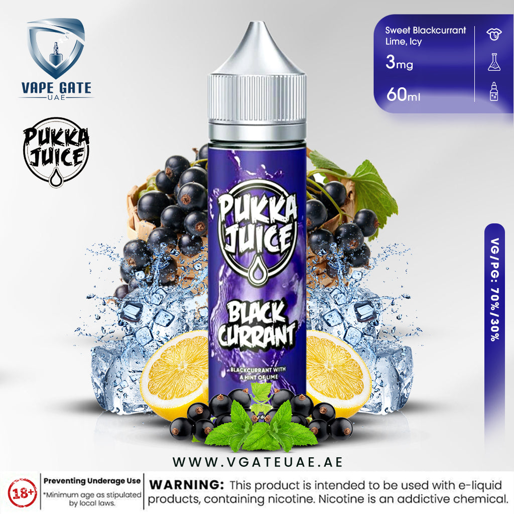 BLACKCURRANT - BY PUKKA JUICE  60ml E JUICE