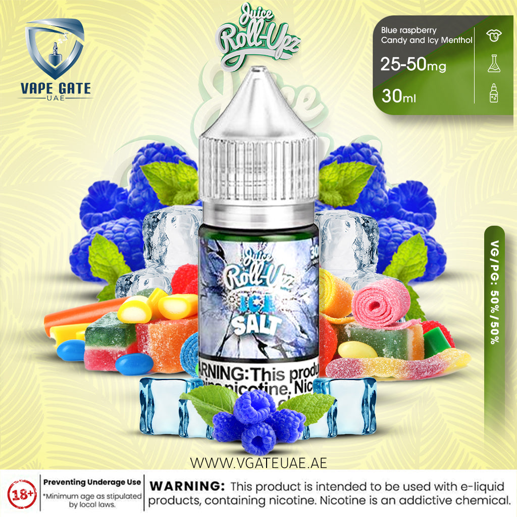 Blue Raspberry Ice Saltnic - Juice Roll Upz