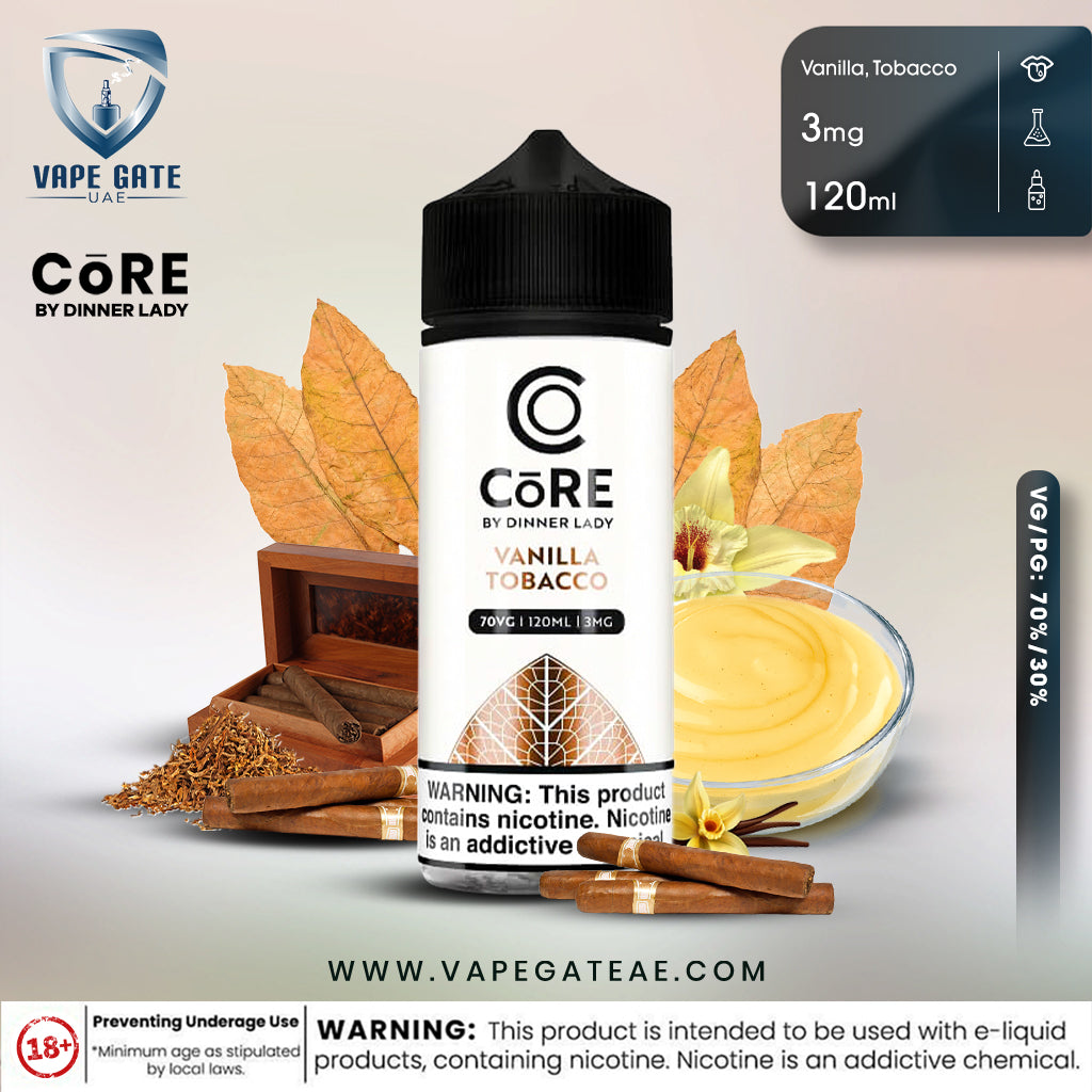 CORE BY DINNER LADY - VANILLA TOBACCO (120ML)