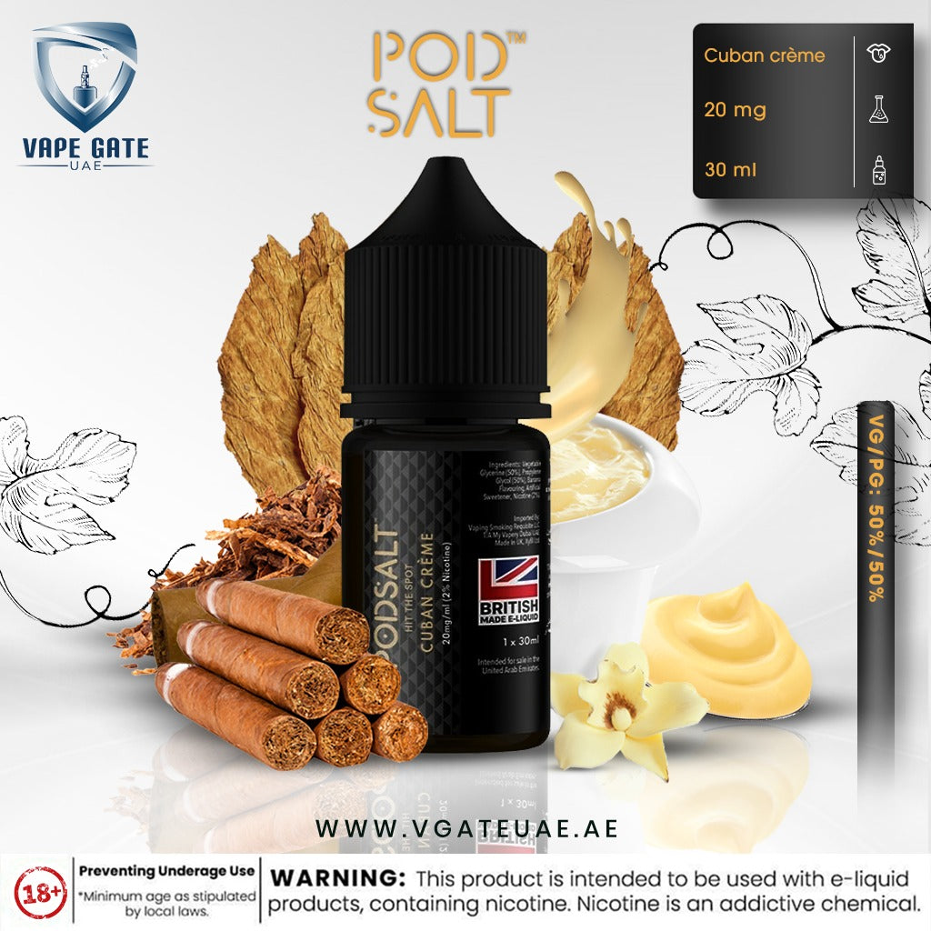 Pod Salt - Cuban Creme Saltnic