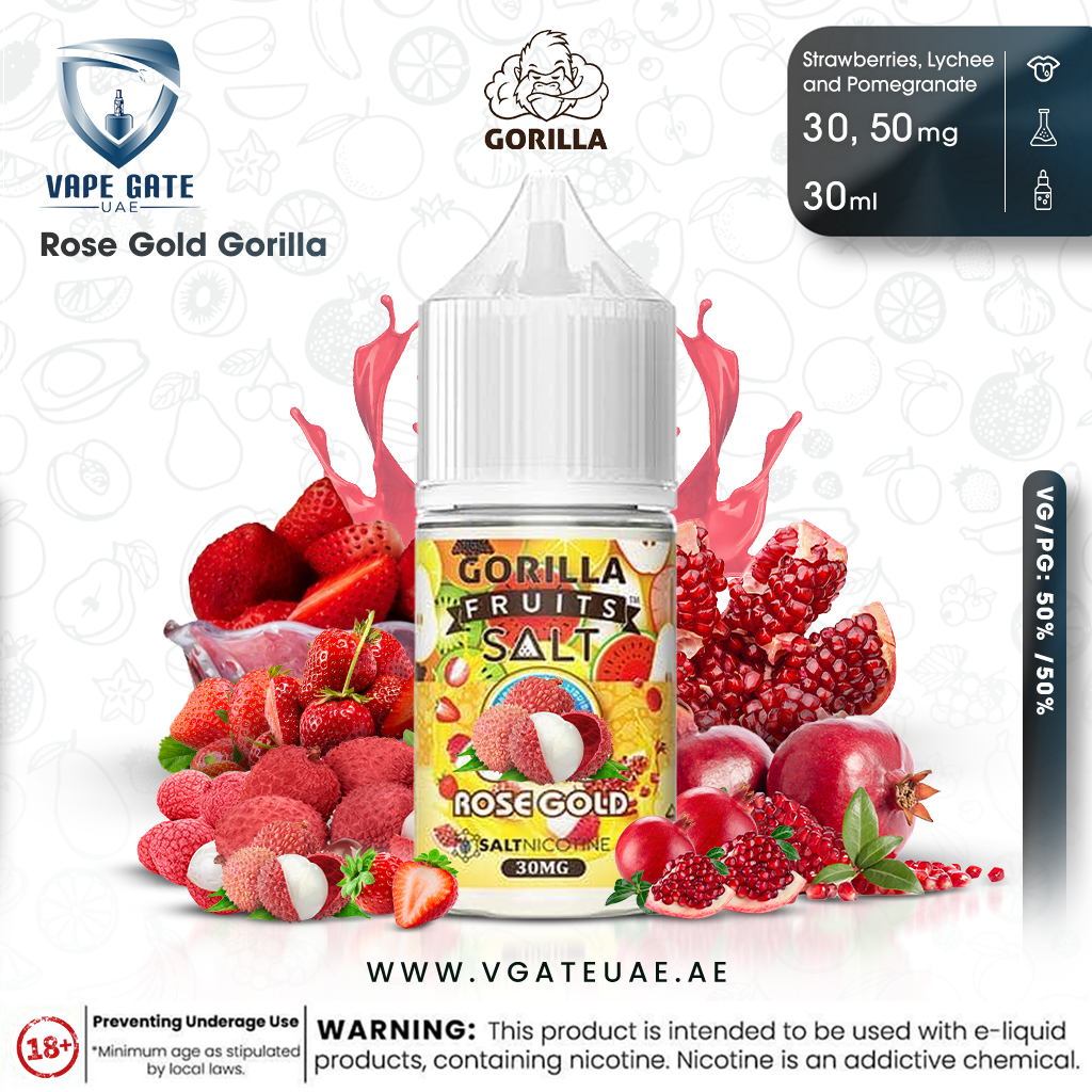 Rose Gold Gorilla Custard Fruits SaltNic by E&B Flavor