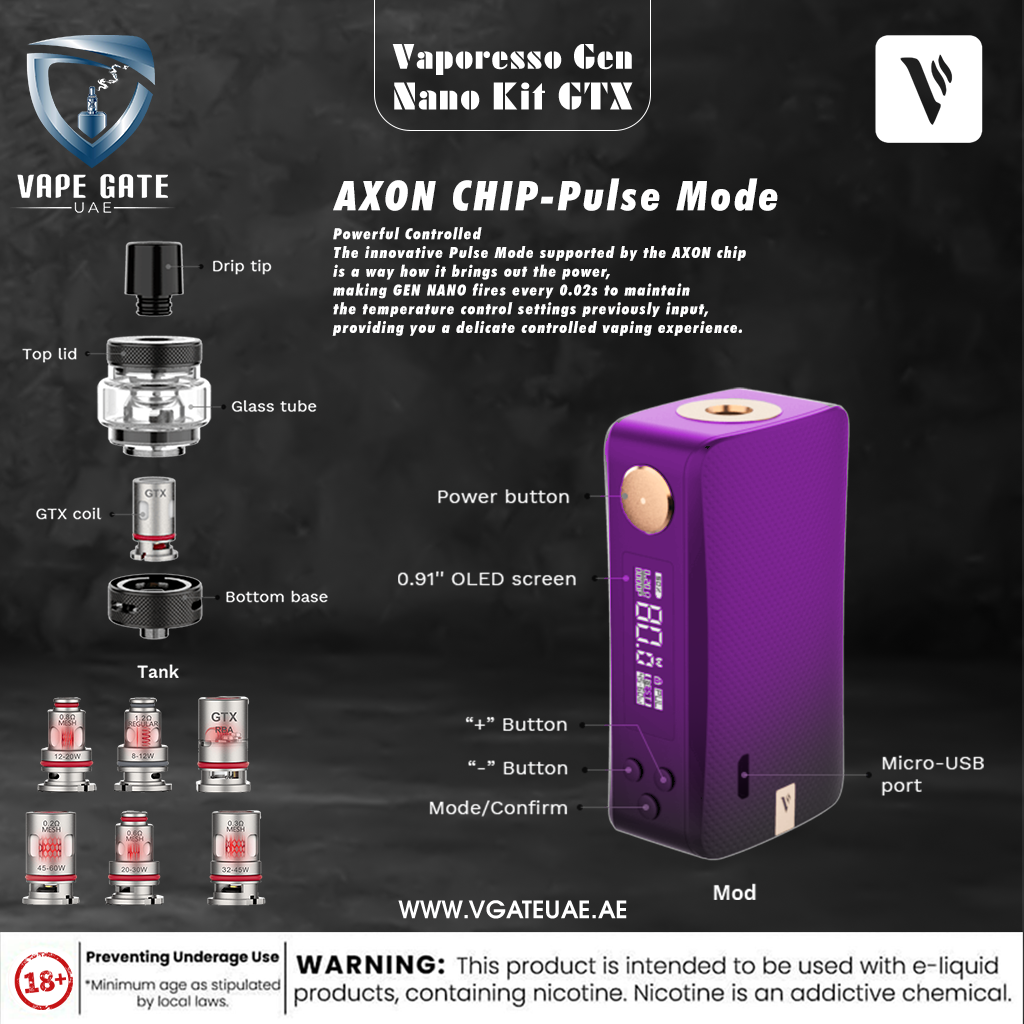 Vaporesso Gen Nano Kit GTX 22Tank 2000mAh