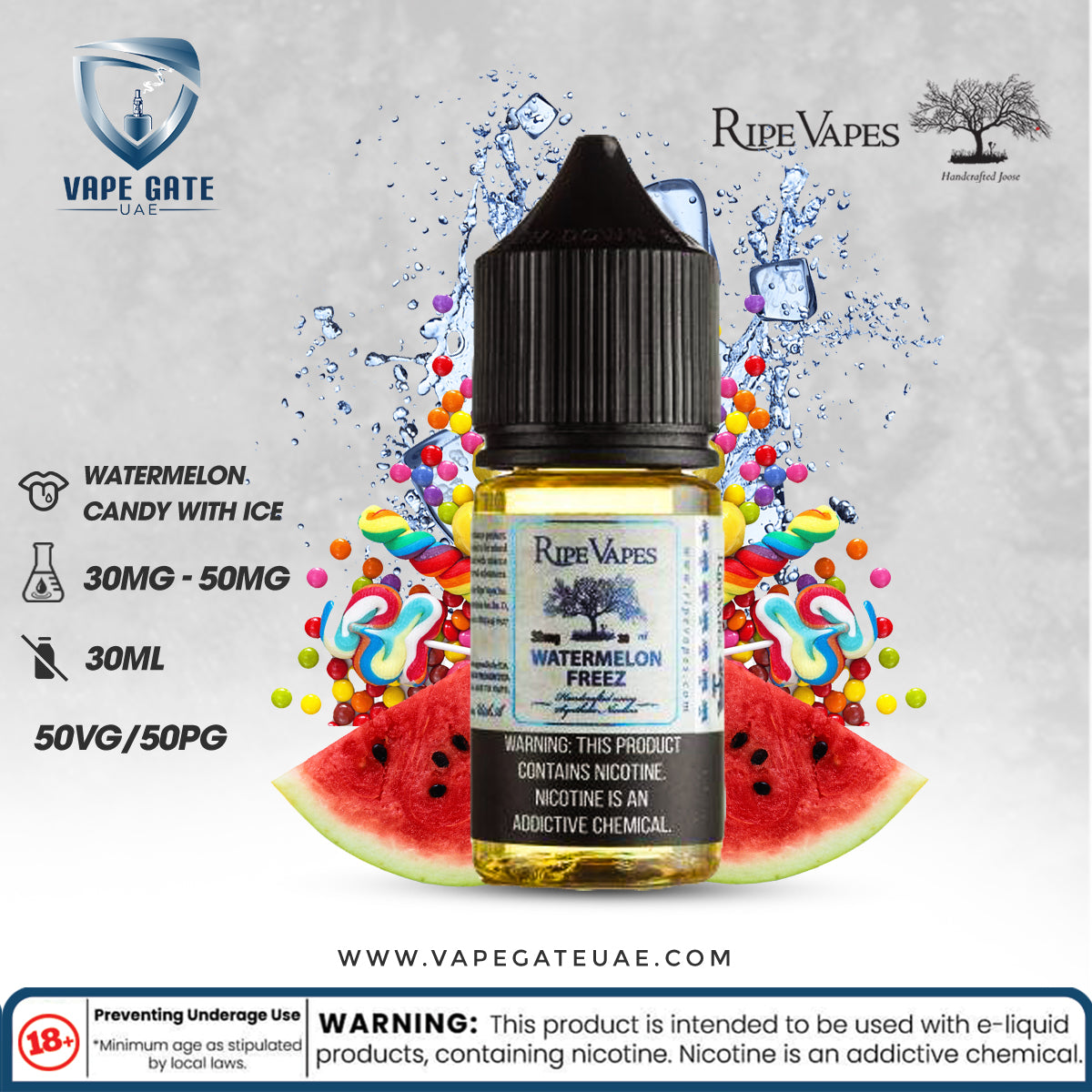 Watermelon Freez 30ml SaltNic by Ripe Vape