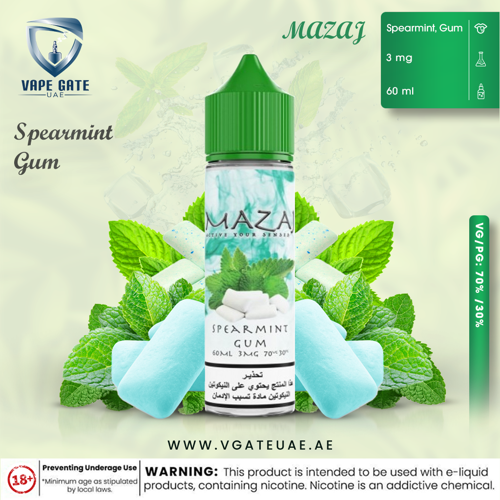 Spearmint Gum -  by Mazaj 60ml E Juice