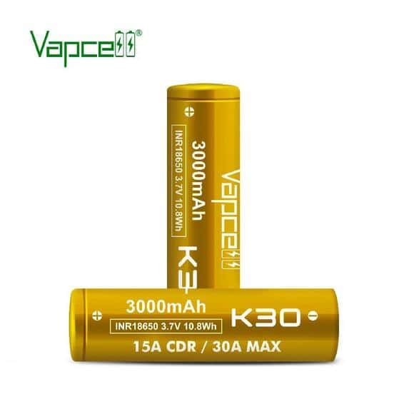 VAPCELL K30 18650 3000MAH 15A (2 PCS)