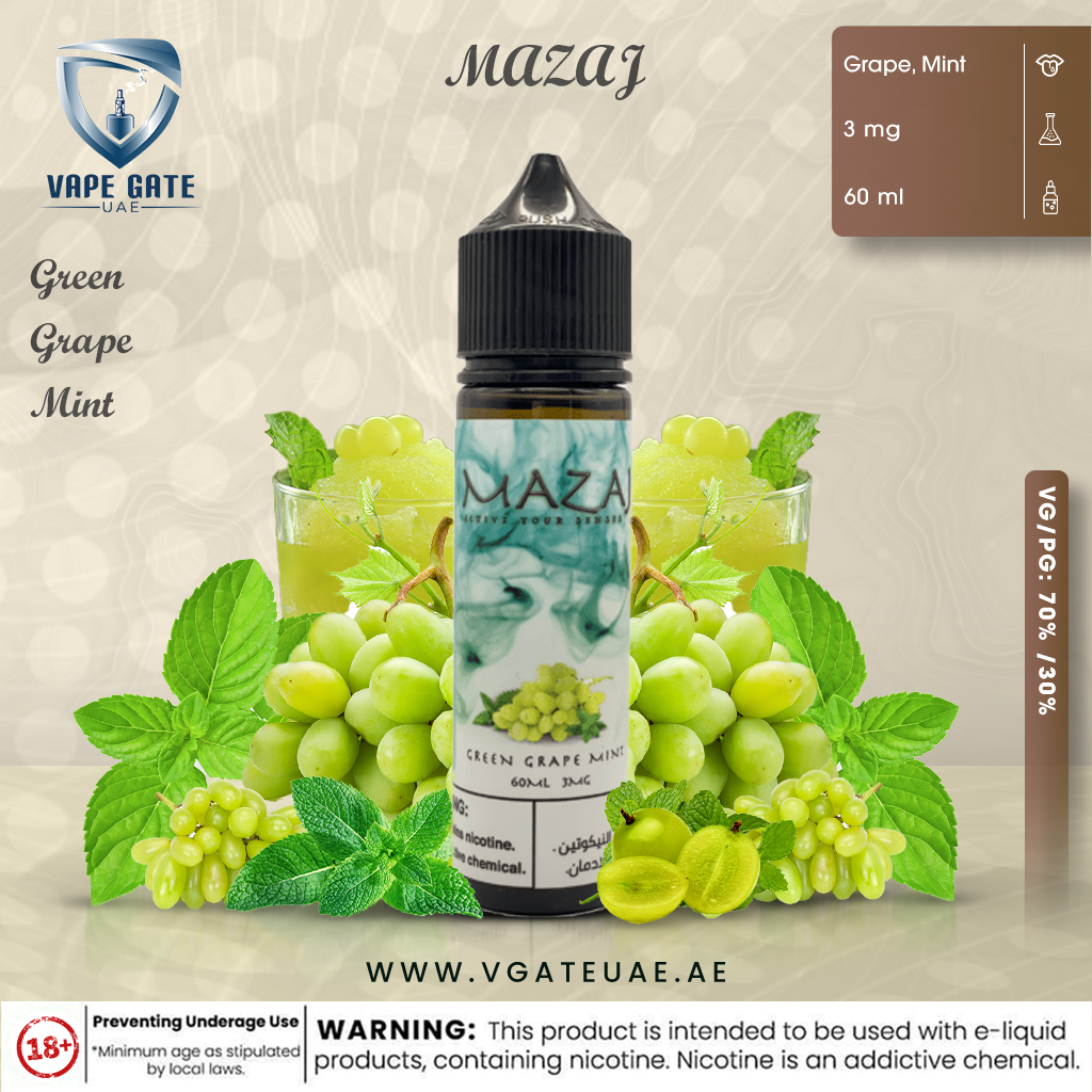 Green Grape Mint -  by Mazaj 60ml E Juice
