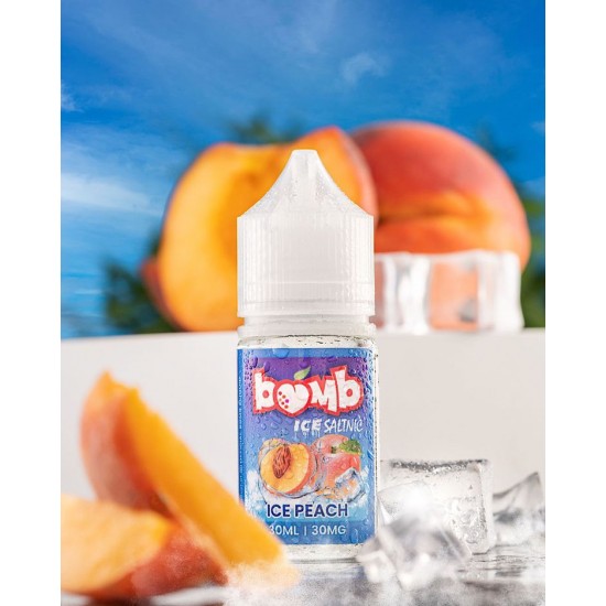 Peach Ice 30ml Saltnic by Bomb