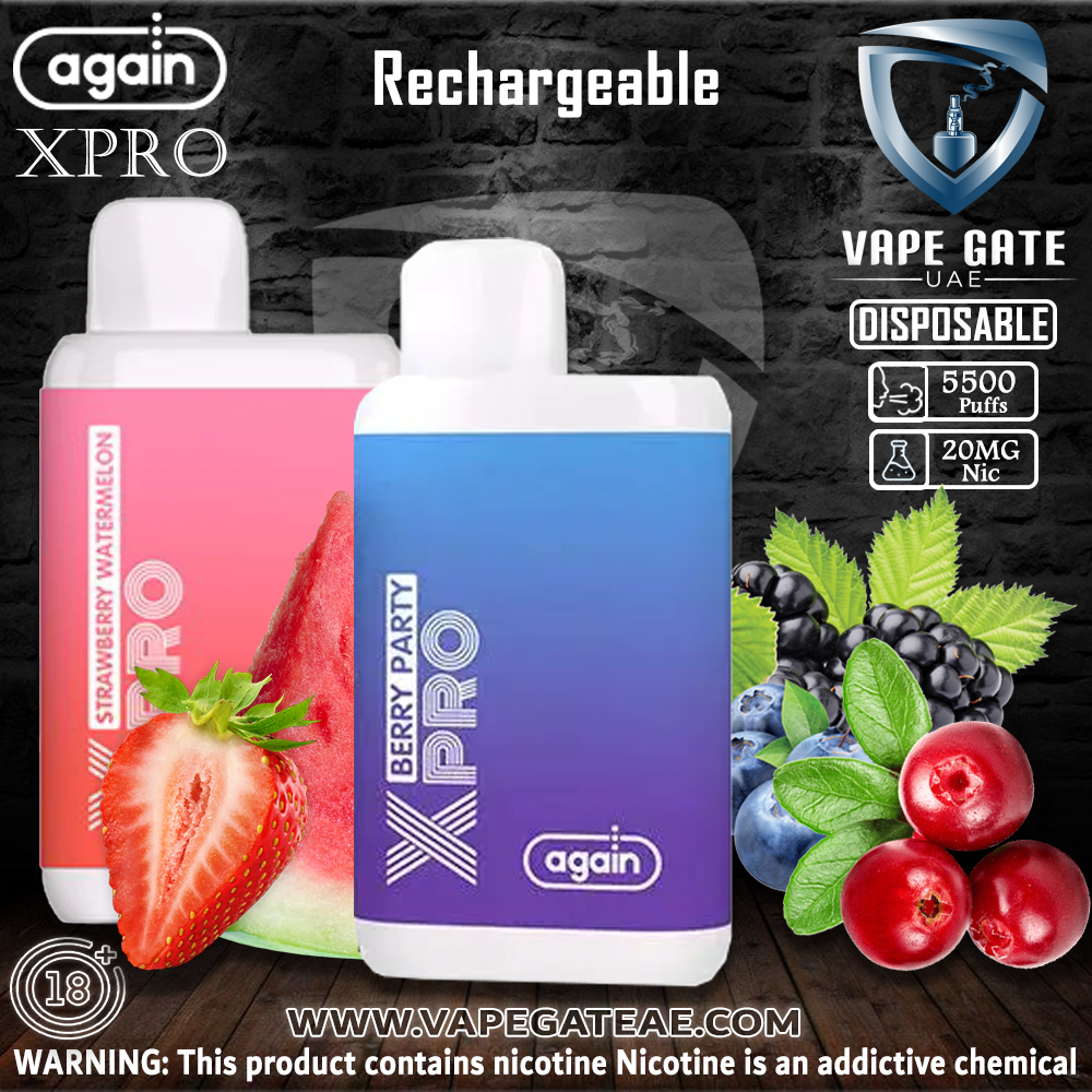 AGAIN X PRO DISPOSABLE (5500 PUFFS - 20MG)