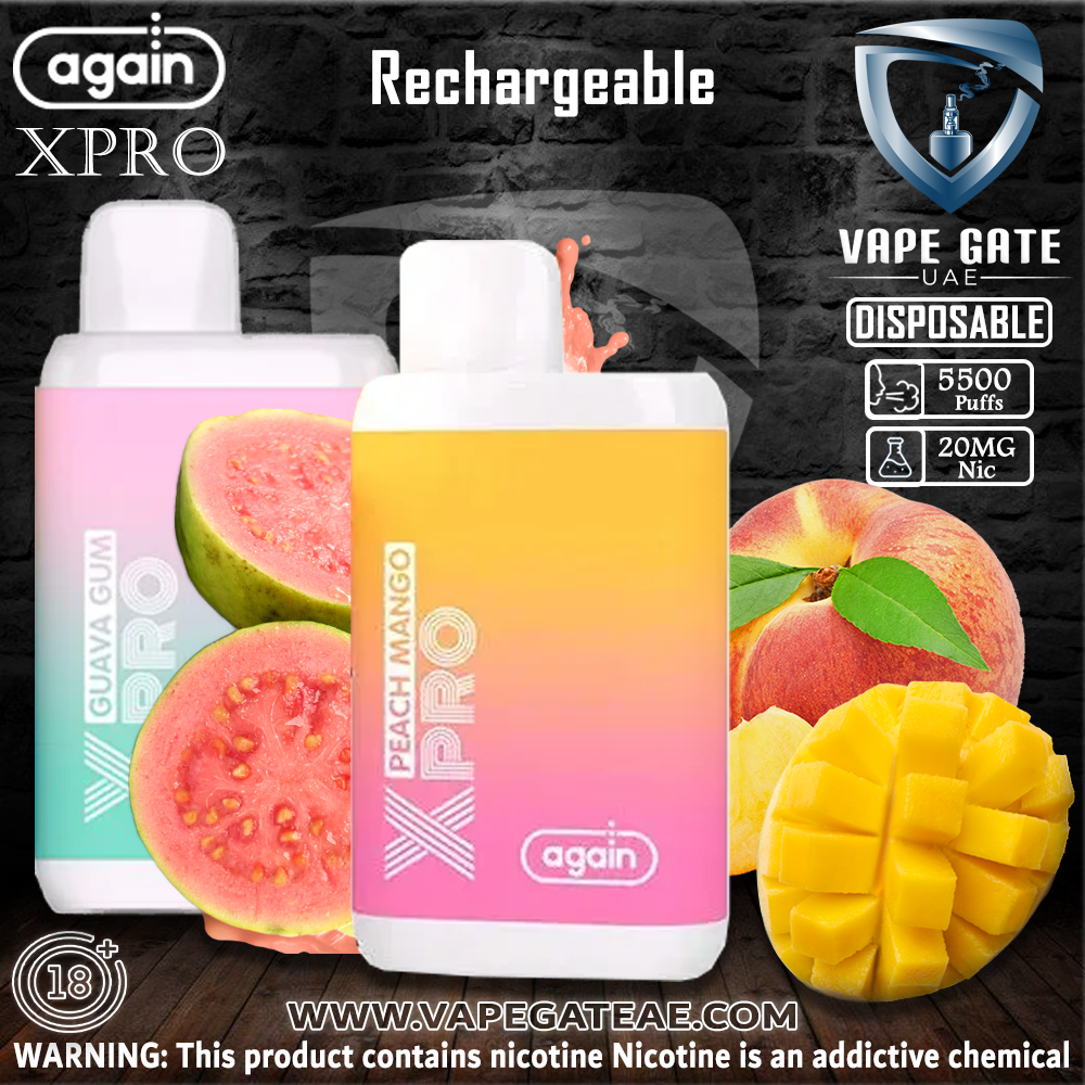 AGAIN X PRO DISPOSABLE (5500 PUFFS - 20MG)