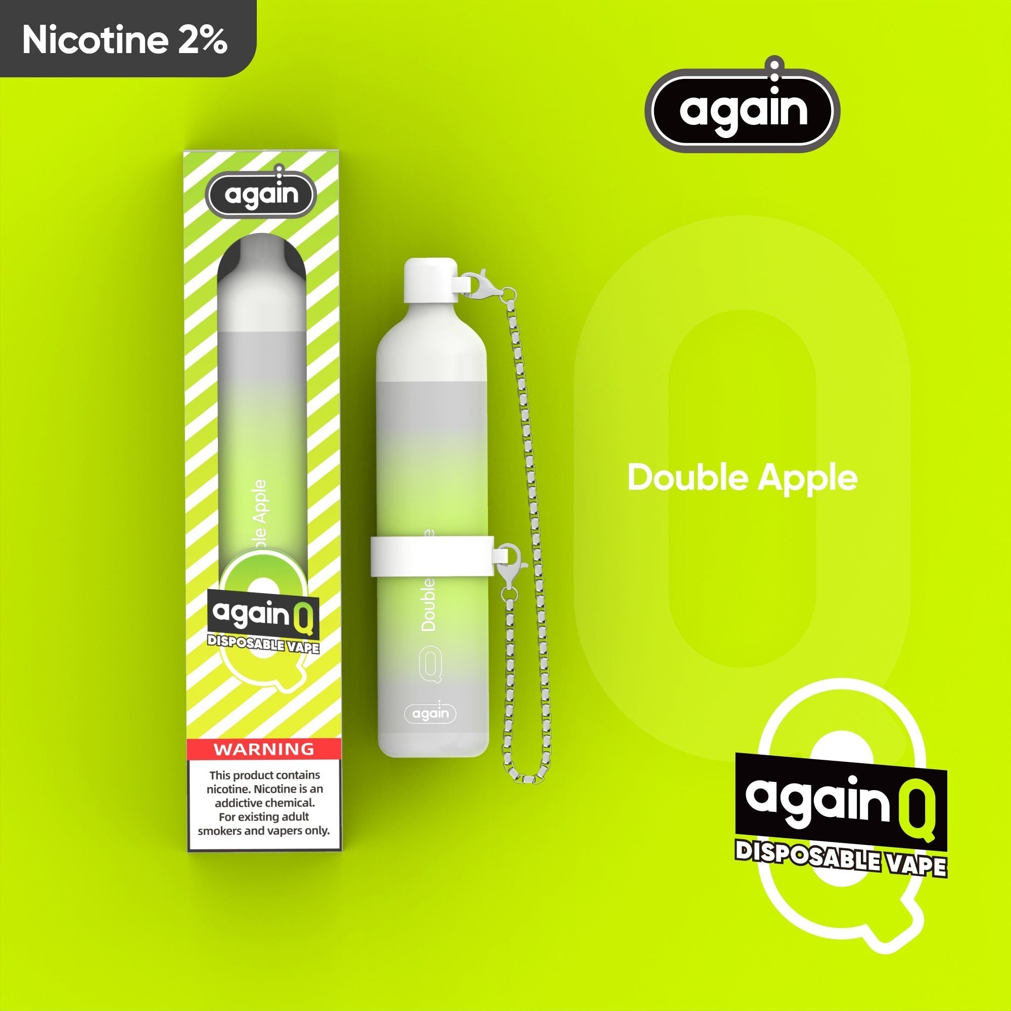 AGAIN Q DISPOSABLE DEVICE (1500 DL PUFFS 20MG)