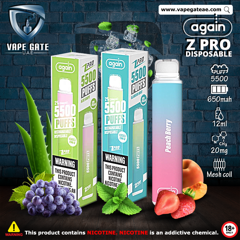 AGAIN Z PRO DISPOSABLE VAPE (5500 PUFFS - 20MG)