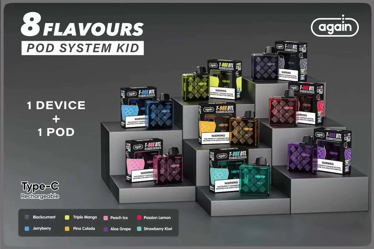 AGAIN T-Box Pod Kit Disposable Vape