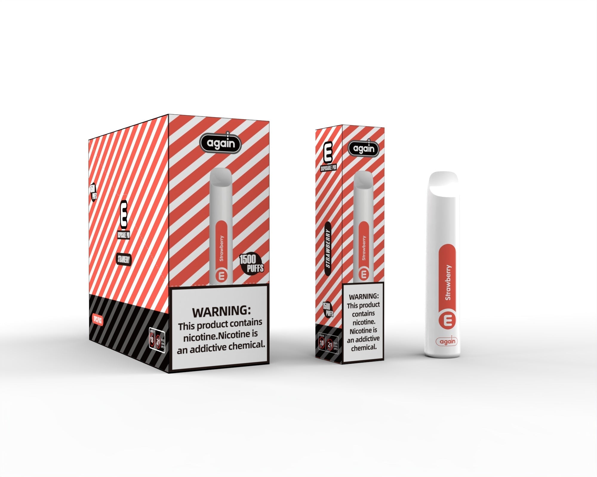 Again E Disposables MTL Vape 1500 Puffs 50mg - Compact & Portable