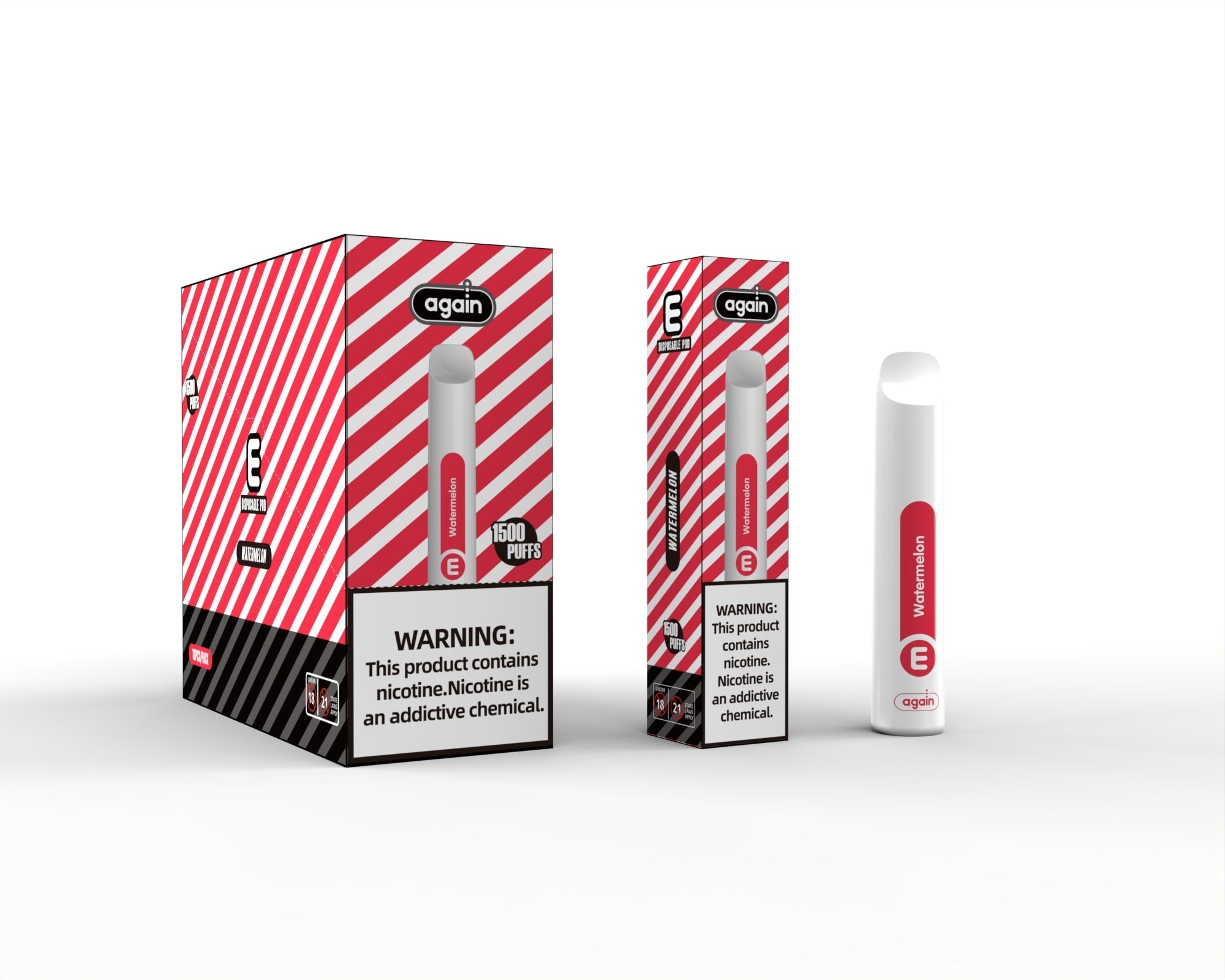 Again E Disposables MTL Vape 1500 Puffs 50mg - Compact & Portable